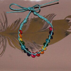 Rainbow Boho Beaded Friendship Bracelet